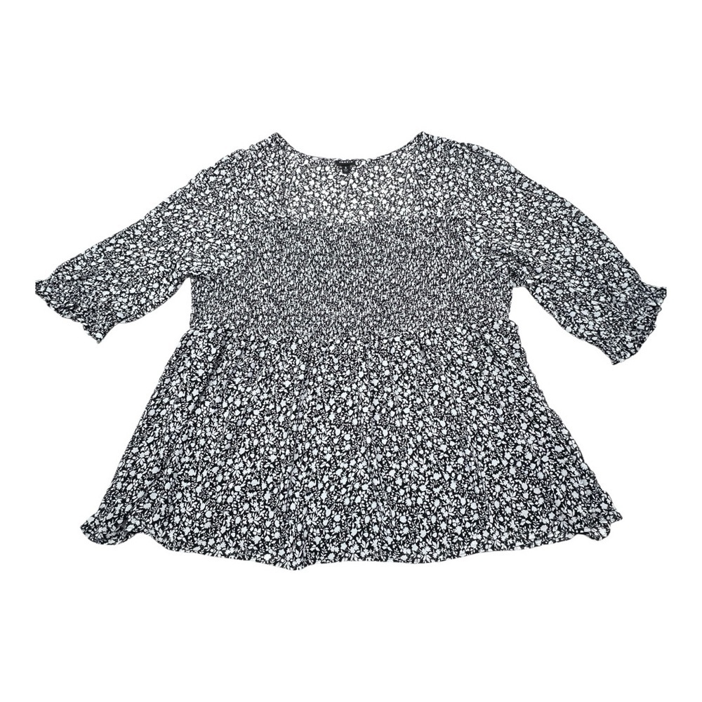 Torrid Black and White Floral Blouse - Picture 3 of 9